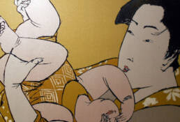 Mother with Child after Utamaro's Hour of the Rat -detail-