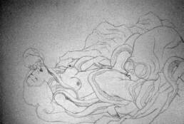 Ama and Octopus after Hokusai -work in progress-