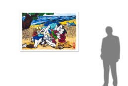 The Luncheon on the Grass/Le Bain after Hiroshige/Manet -size reference-